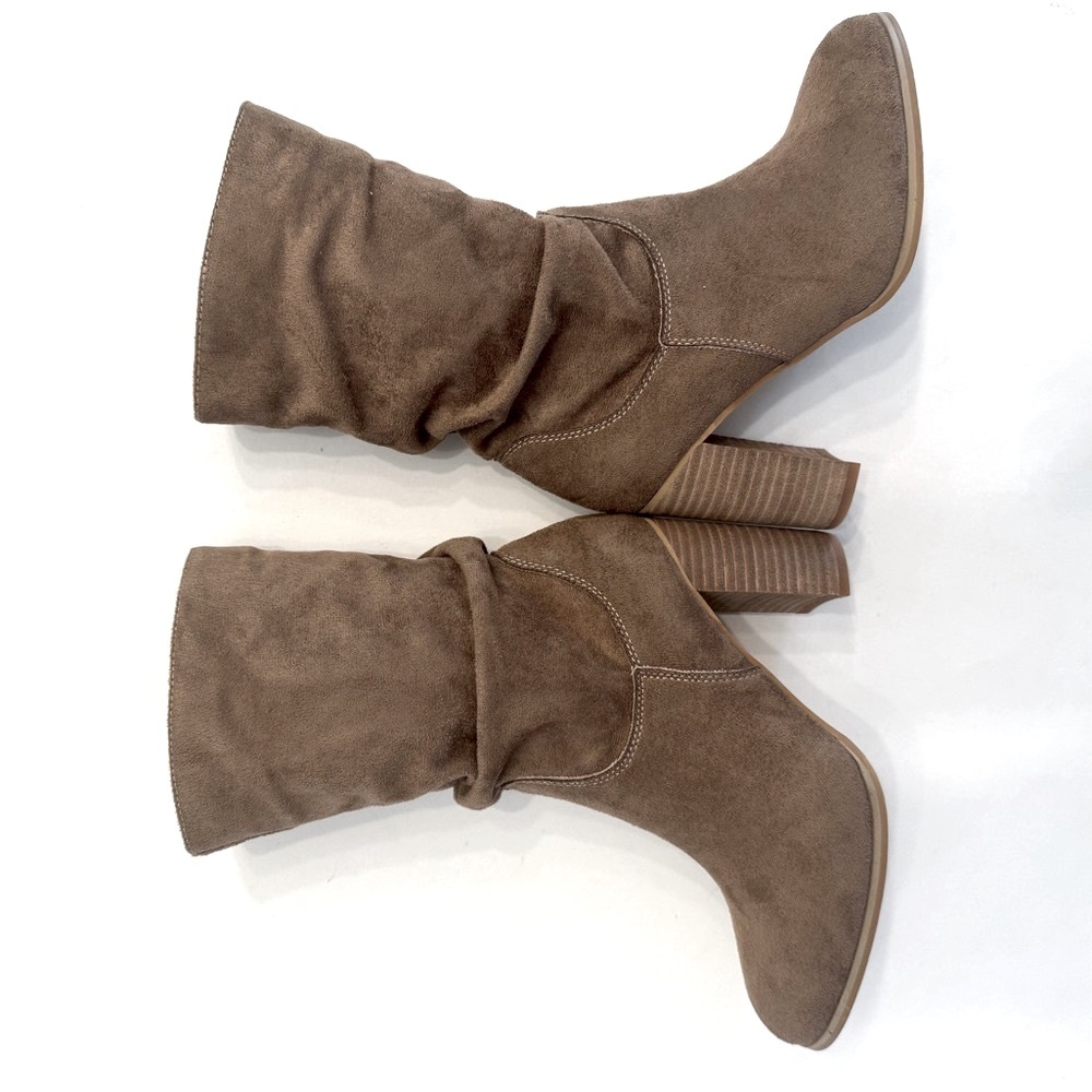 Oasis Society Beige Women's Heeled Boots - Picture 6 of 14